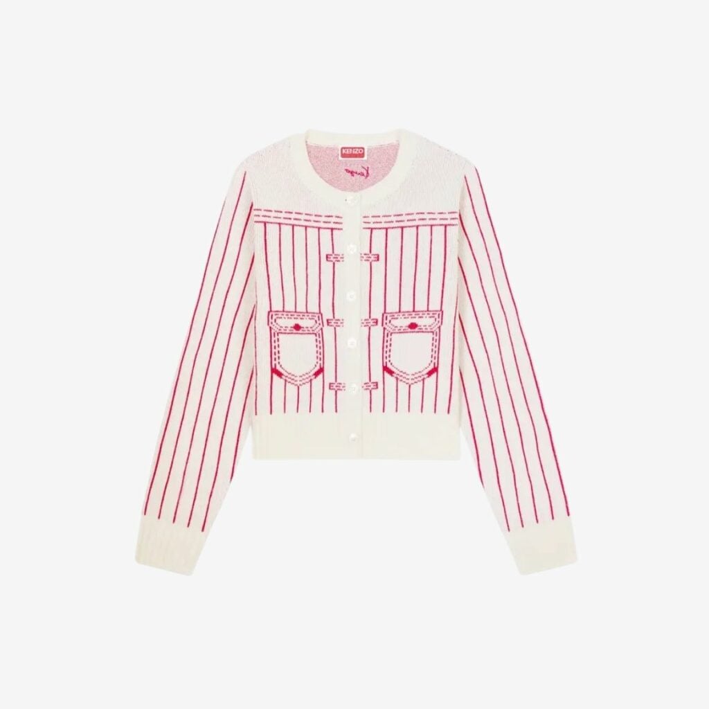 Áo cardigan KENZO Trompe L’œil cotton pha len