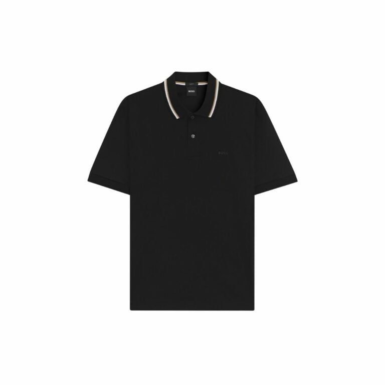 Áo polo slim fit cotton cổ sọc
