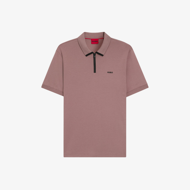 Áo polo cotton piqué có logo tương phản