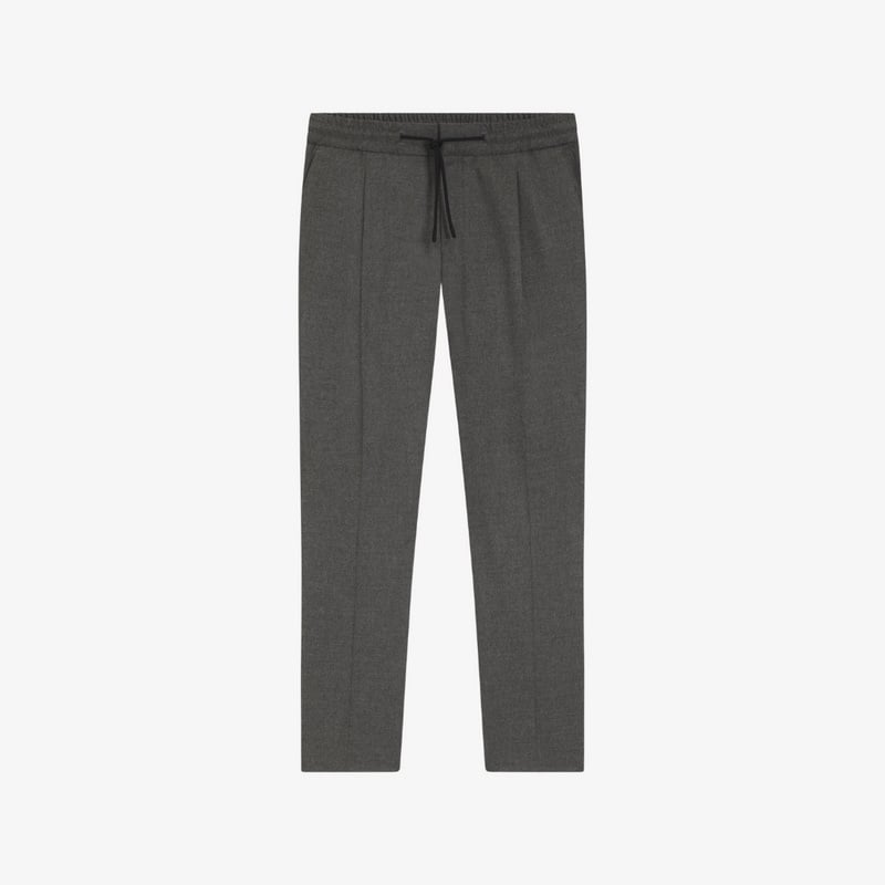 Quần âu dáng slim-fit vải flannel melange co giãn