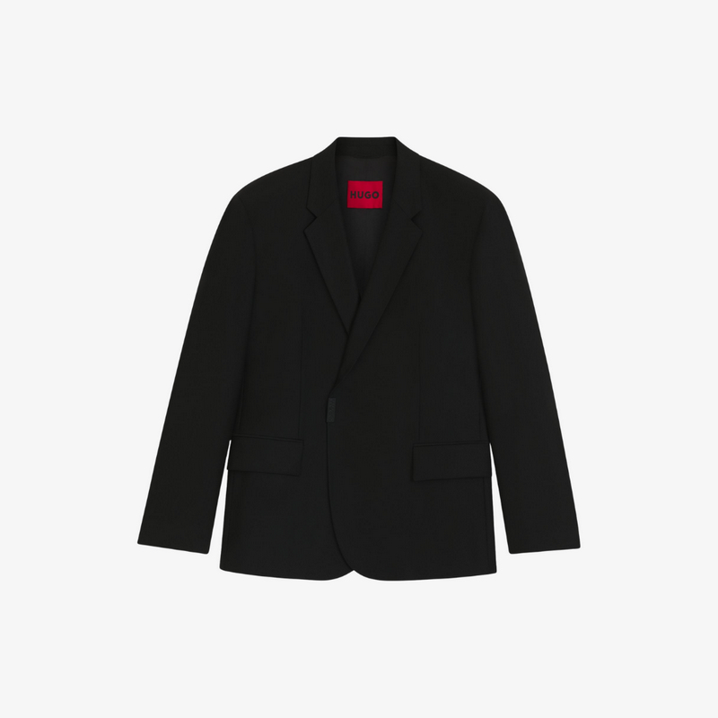 Áo khoác suit dáng slim-fit với khóa logo