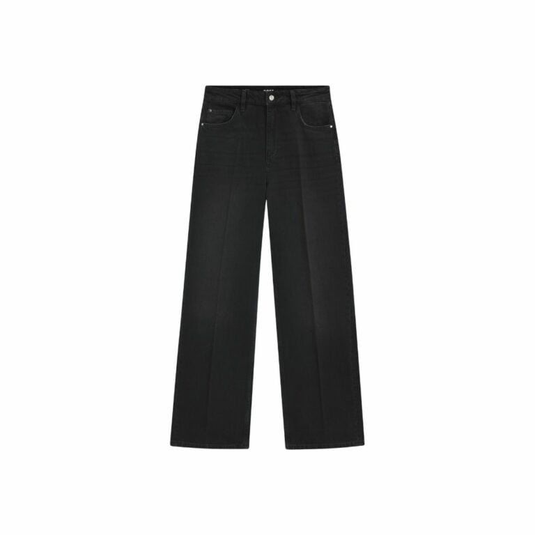 Quần jeans xám dáng boyfriend bằng denim cứng