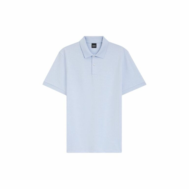 Áo polo vải cotton cấu trúc bubble