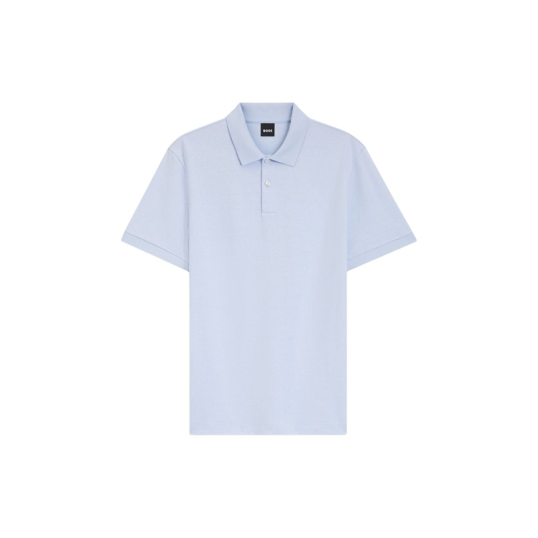 Áo polo vải cotton cấu trúc bubble