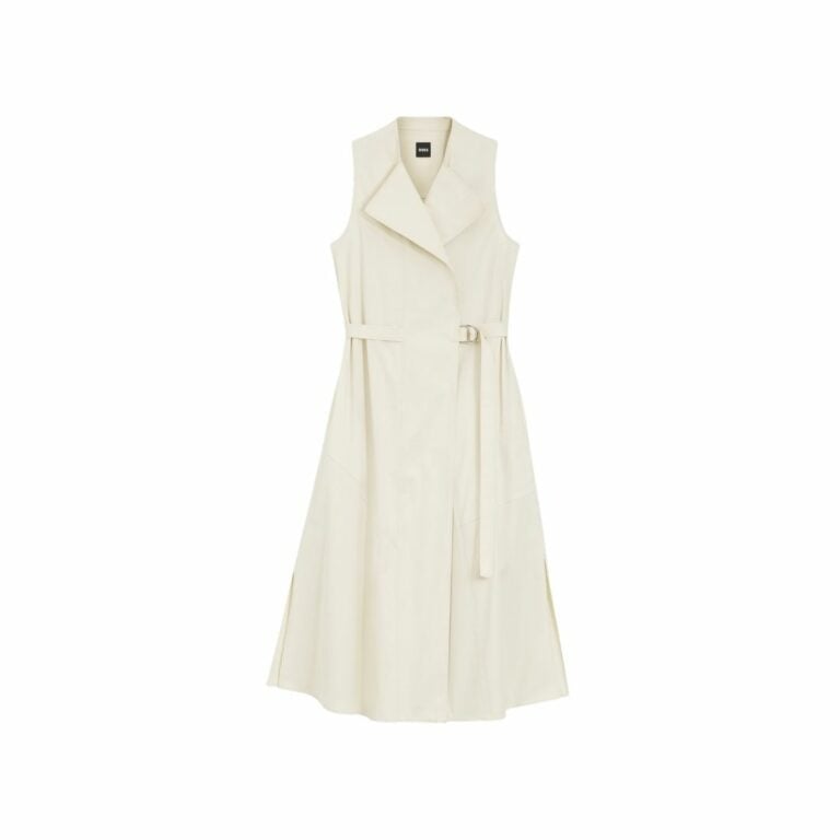 Đầm quấn cotton co giãn kèm thắt lưng điều chỉnh