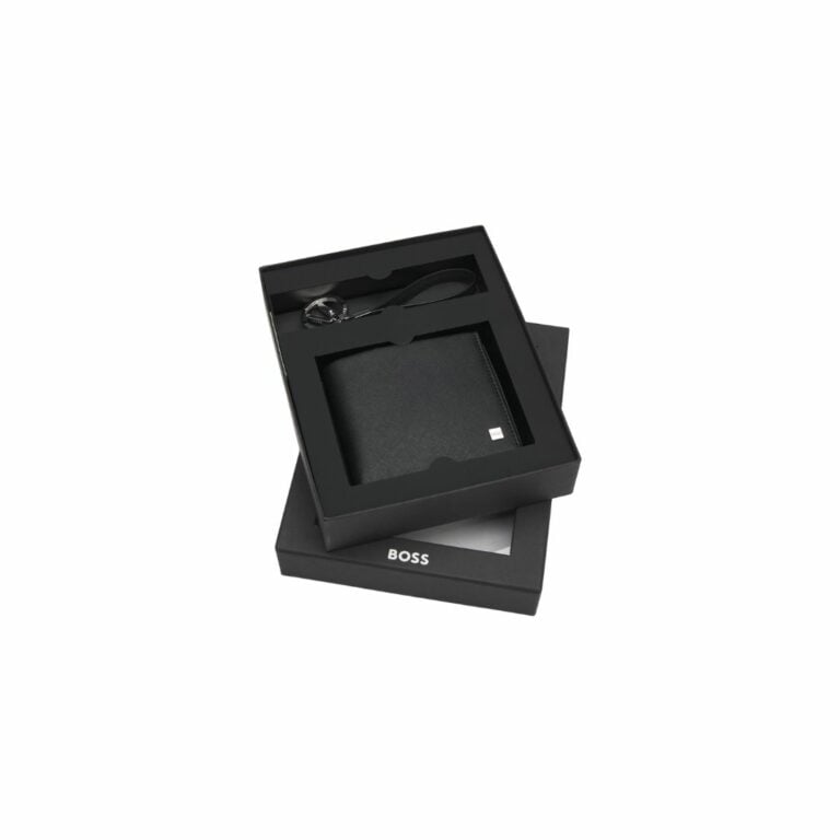 Bộ ví và móc khoá có logo