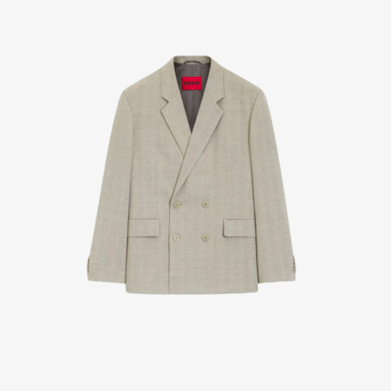 Áo khoác dáng ôm hiện đại với họa tiết xương cá