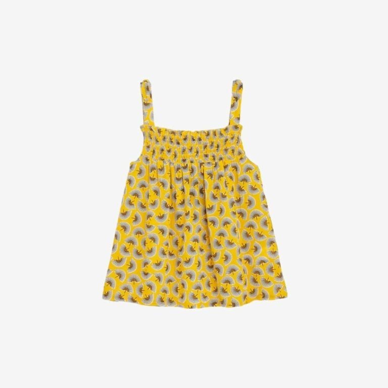 Áo ba lỗ thêu nhún họa tiết