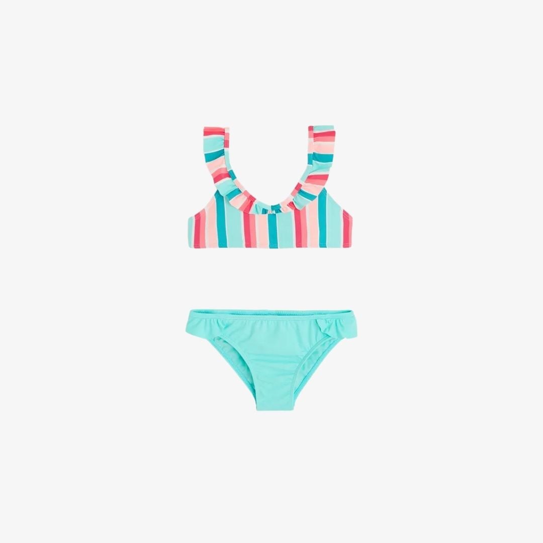 Bộ bơi 2 mảnh kẻ màu sắc