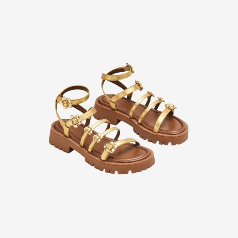 Giày Sandal Metallic Leather Daisy