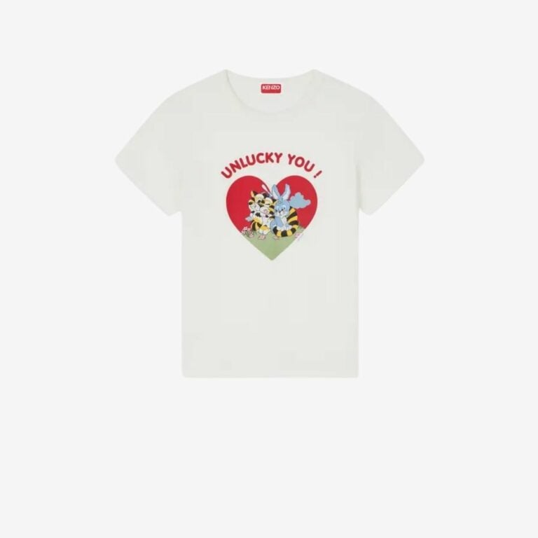 Áo thun cotton họa tiết KENZO Cartoon