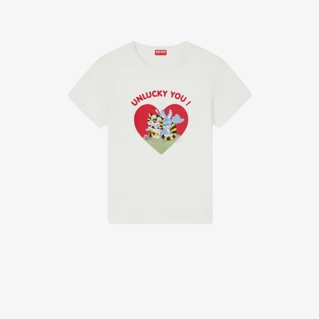 Áo thun cotton họa tiết KENZO Cartoon