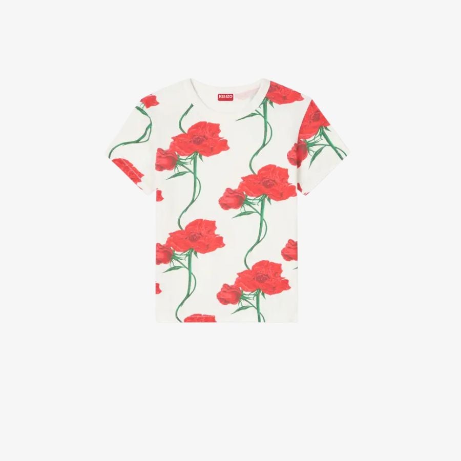 Áo thun KENZO Archive Rose bằng cotton