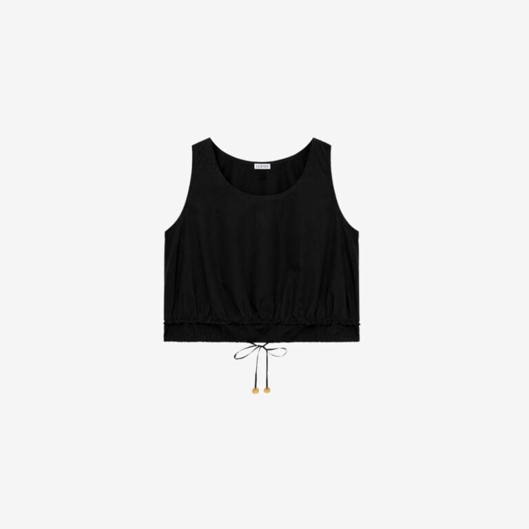 Áo thun cotton poplin thiết kế chiết eo