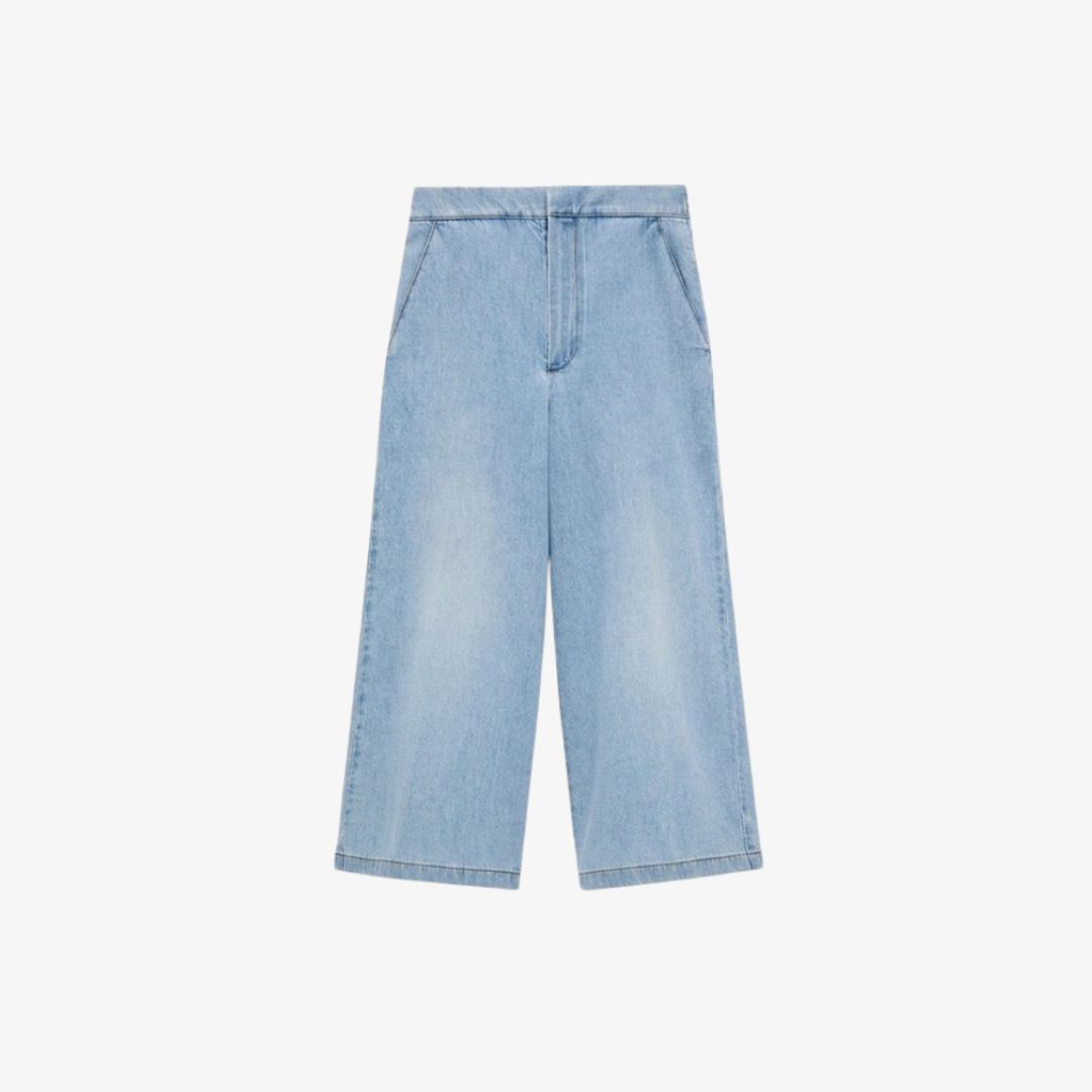 Quần denim dáng lửng