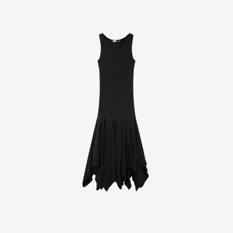 Đầm dáng tank vải cotton pointelle jersey cao cấp