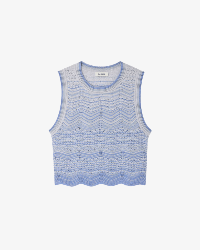 Áo croptop dệt kim