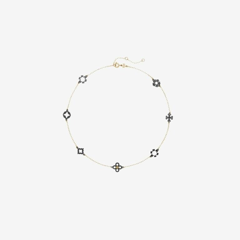 Kira Clover Enamel Necklace