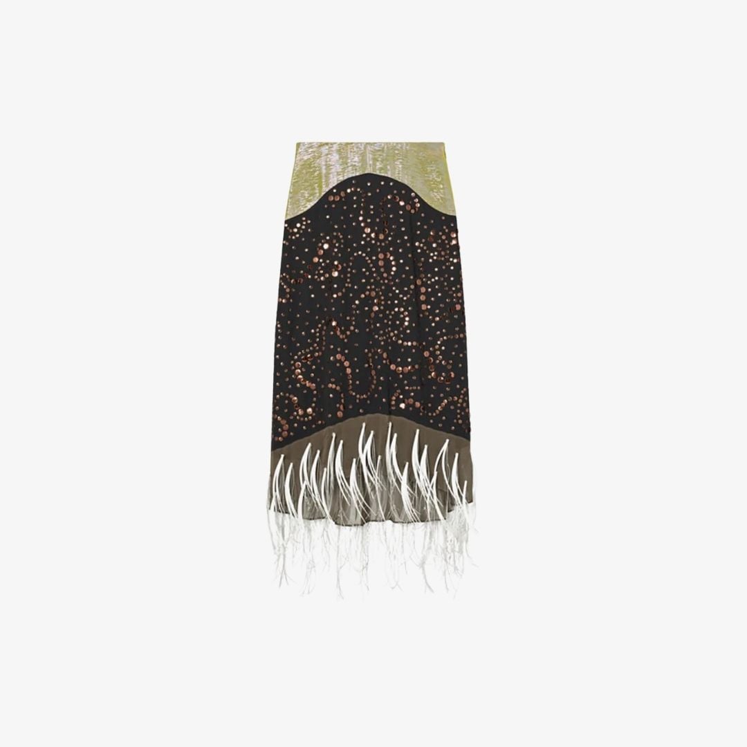 Embellished Slip Skirt