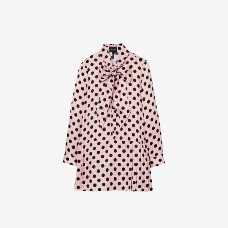 Đầm xếp ly Dots Bow