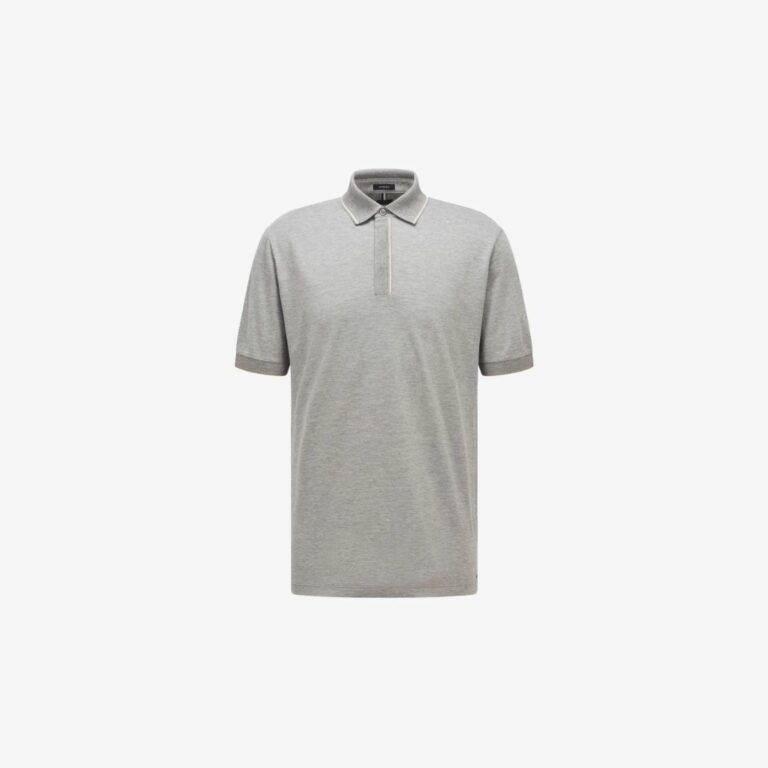 Áo polo dáng regular fit có logo thêu
