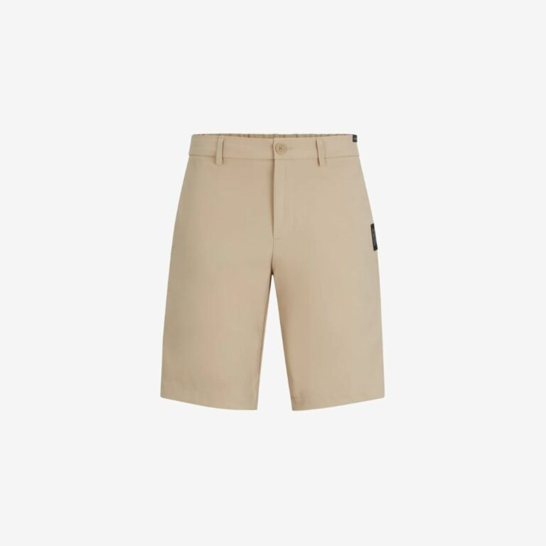 Quần short dáng ôm slim fit vải twill chống thấm nước