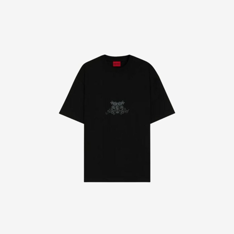 Áo thun nam cotton-jersey in họa tiết bộ sưu tập