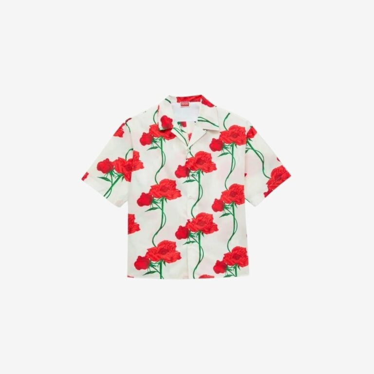 Áo sơ mi Hawaii ngắn tay KENZO Archive Rose