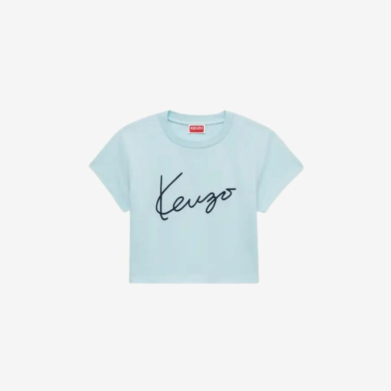 Áo Thun Crop Thêu Họa Tiết KENZO Signature