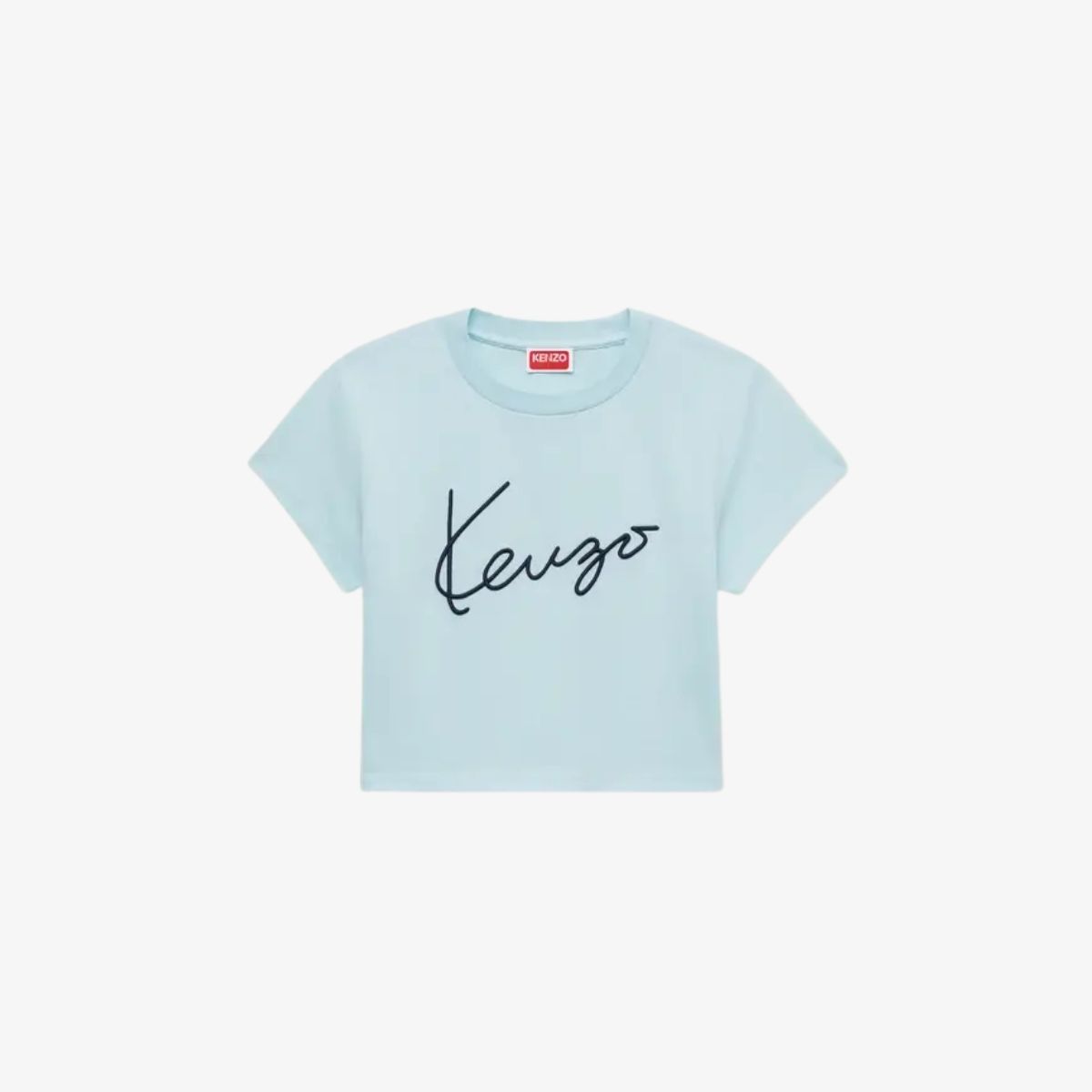 Áo Thun Crop Thêu Họa Tiết KENZO  Signature