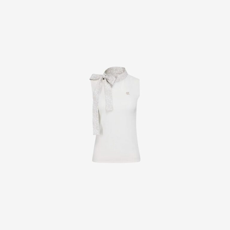 Áo Pattern Ribbon Sleeveless Knit