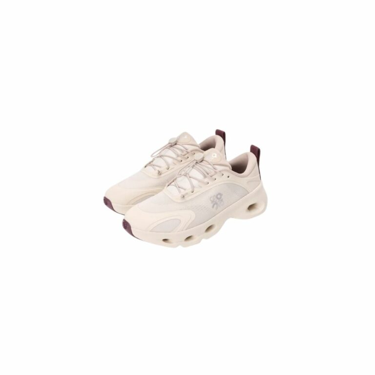 Giày thể thao Loewe x ON Cloudsolo màu be phối đỏ burgundy