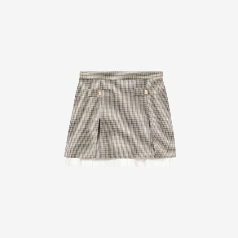 Chân Váy Xếp Ly Vải Poplin