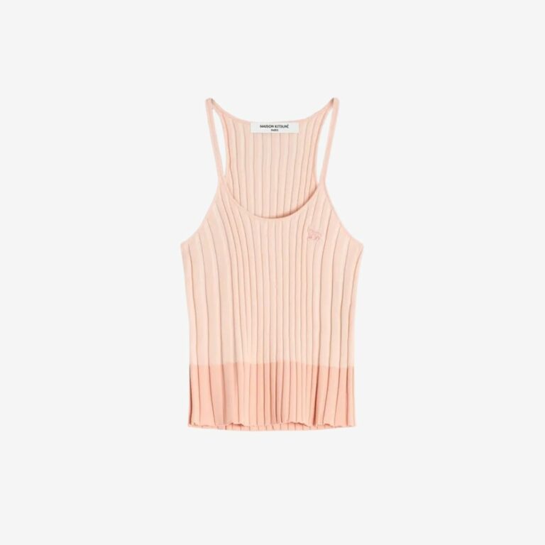 Áo Baby Fox Patch Pleated Ribbed Tank Top
