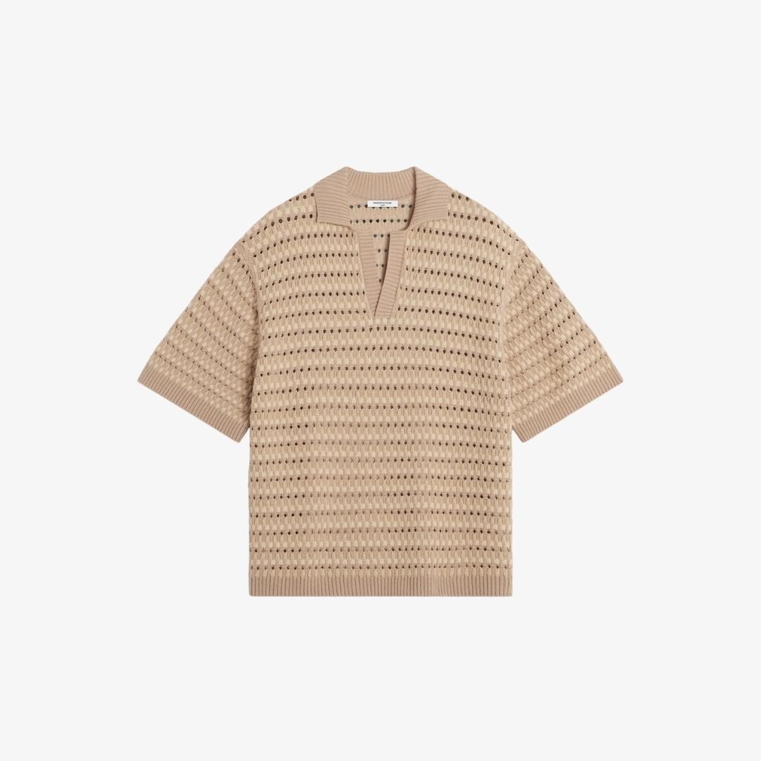 End Of Season Sale | Ưu đãi đến 30%++ 20 Áo Basket Weave Knitted Polo