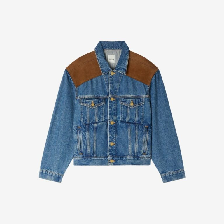 Áo khoác denim và da lộn