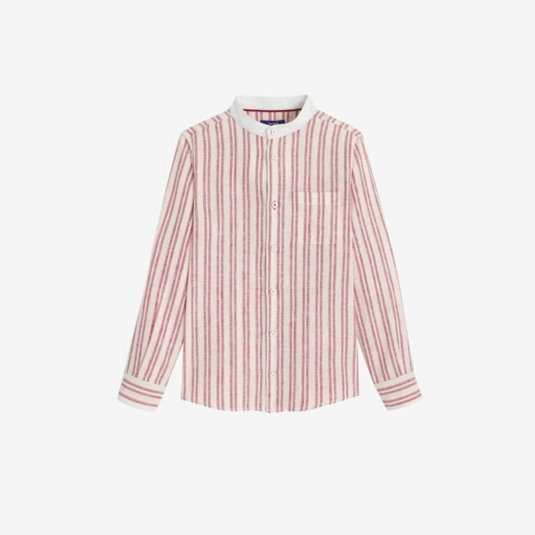 Áo sơ mi kẻ sọc cotton và linen
