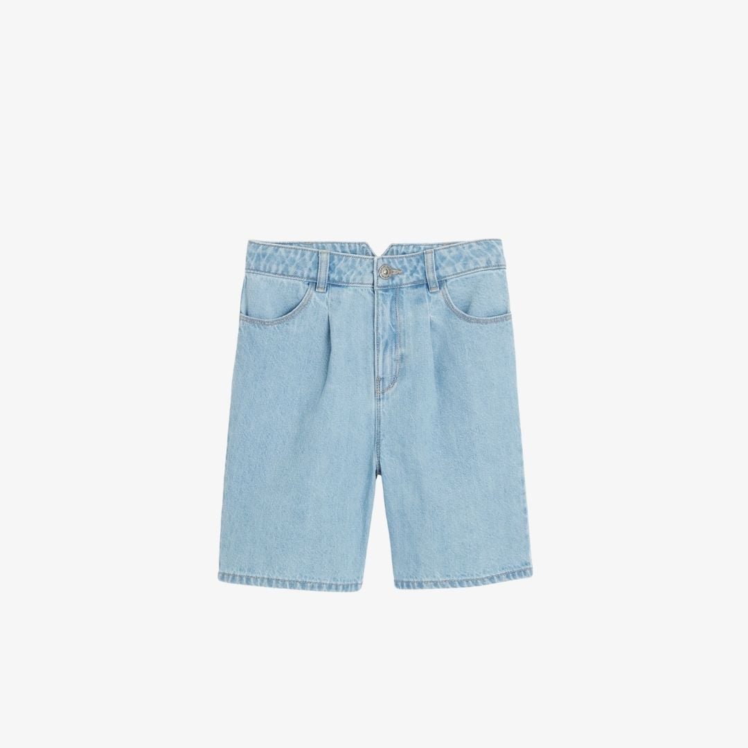 Quần short denim xanh nhạt