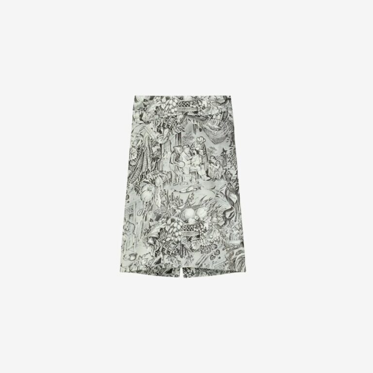 Chân váy Viscose in họa tiết