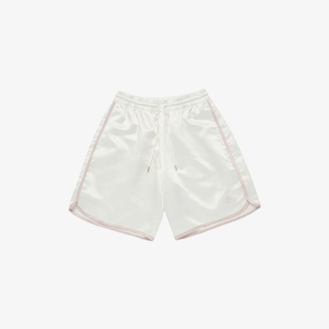 Quần short nữ satin semi boxing