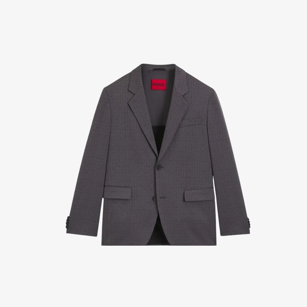 Áo khoác modern-fit kẻ caro