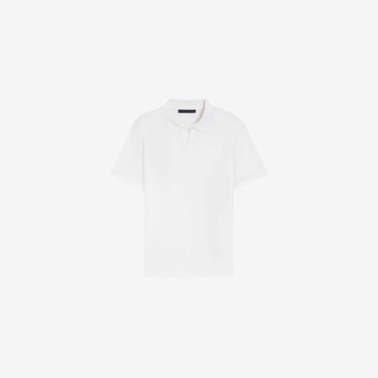 Áo polo bằng cotton pha lụa