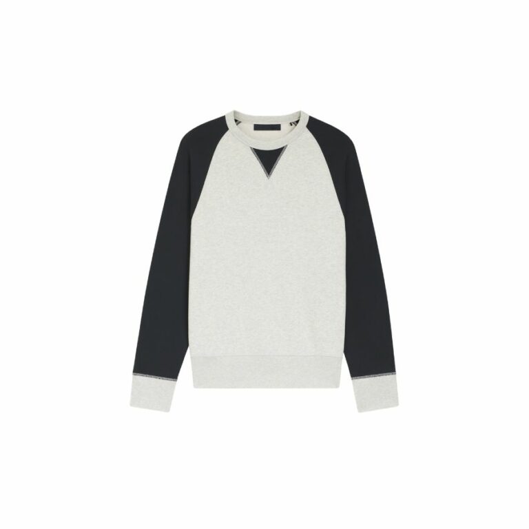 Áo len cotton phối màu color-block