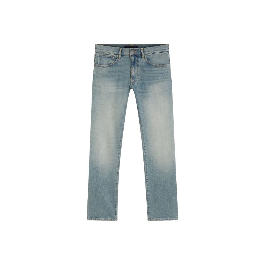 Bộ sưu tập BOSS BY BECKHAM Xuân Hè 2026 12 Quần jeans dáng slim-fit denim co giãn