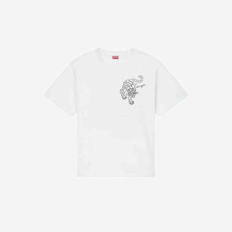 Áo phông oversized thêu KENZO Star Tiger