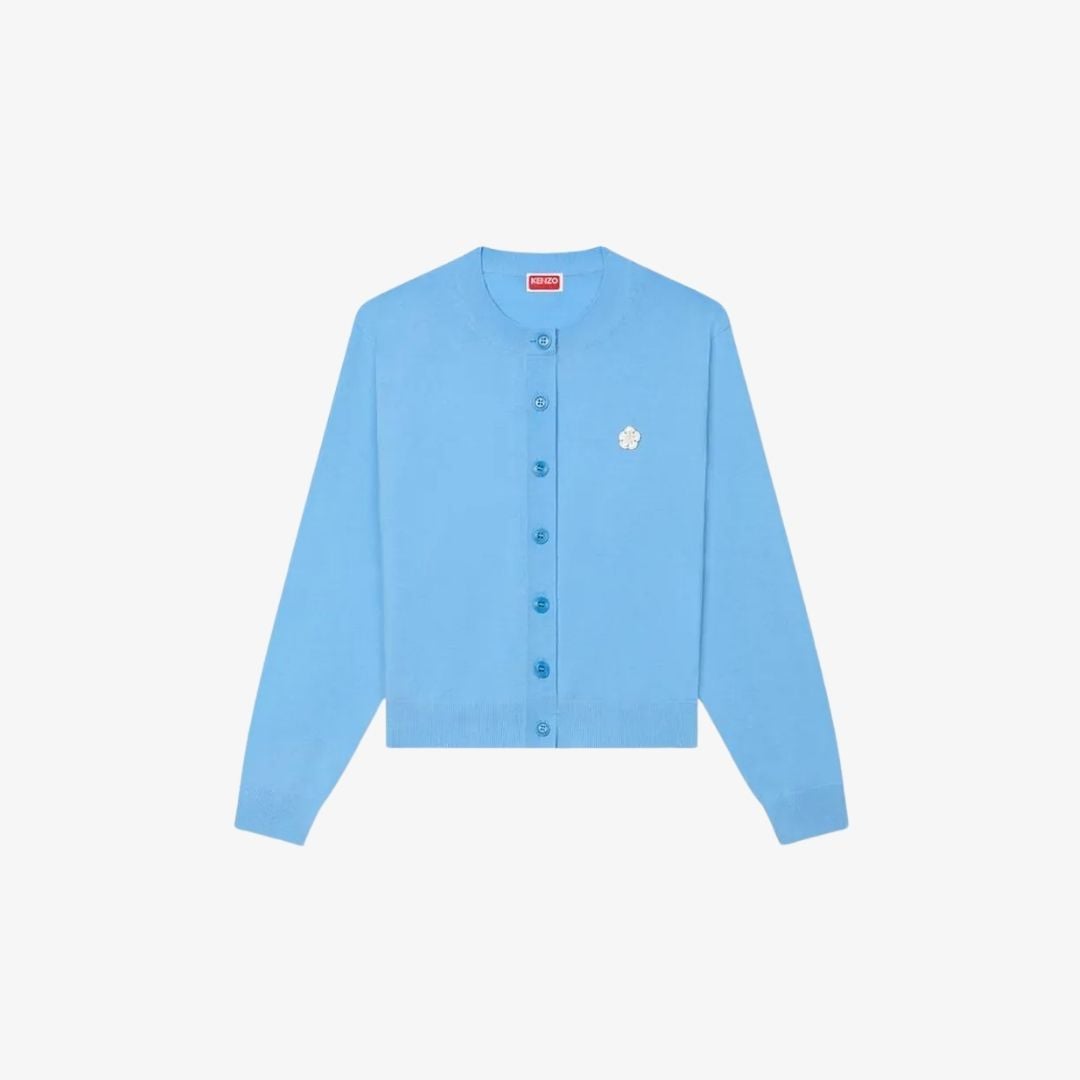 Áo cardigan len Merino thêu hoạ tiết Boke Flower