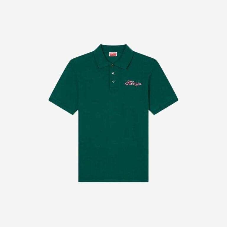 Áo polo cotton slim-fit thêu KENZO Winter Holidays