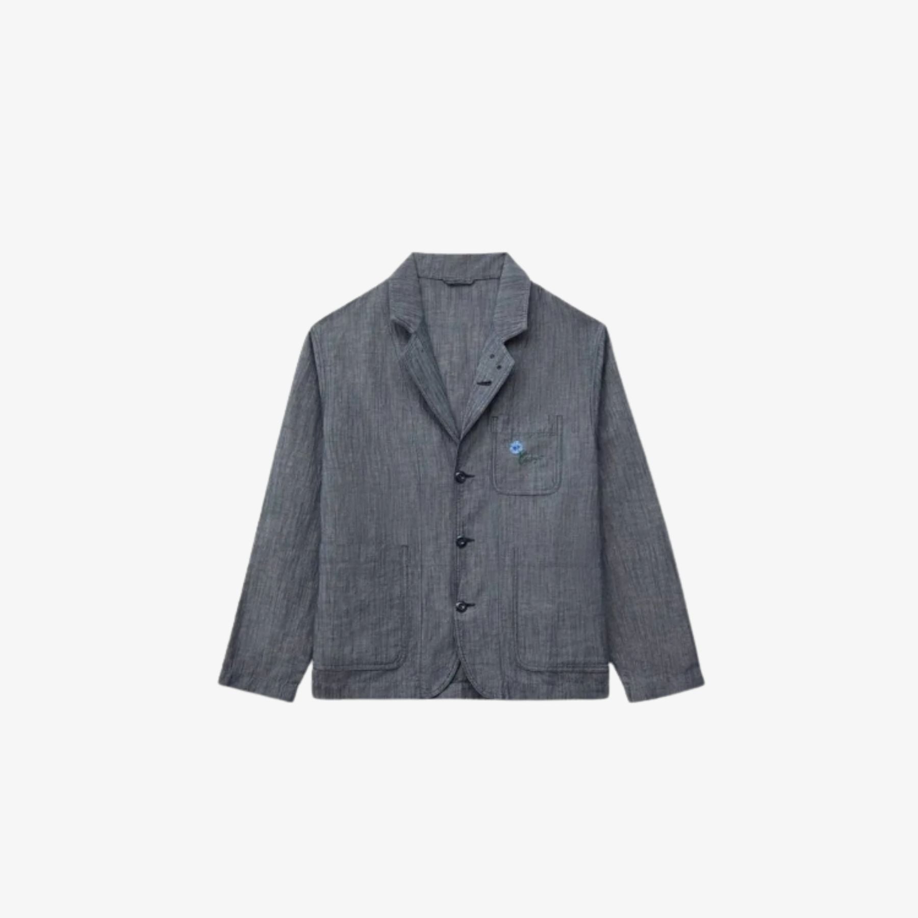 Áo khoác công sở nhẹ Kenzo Tulip vải cotton lanh