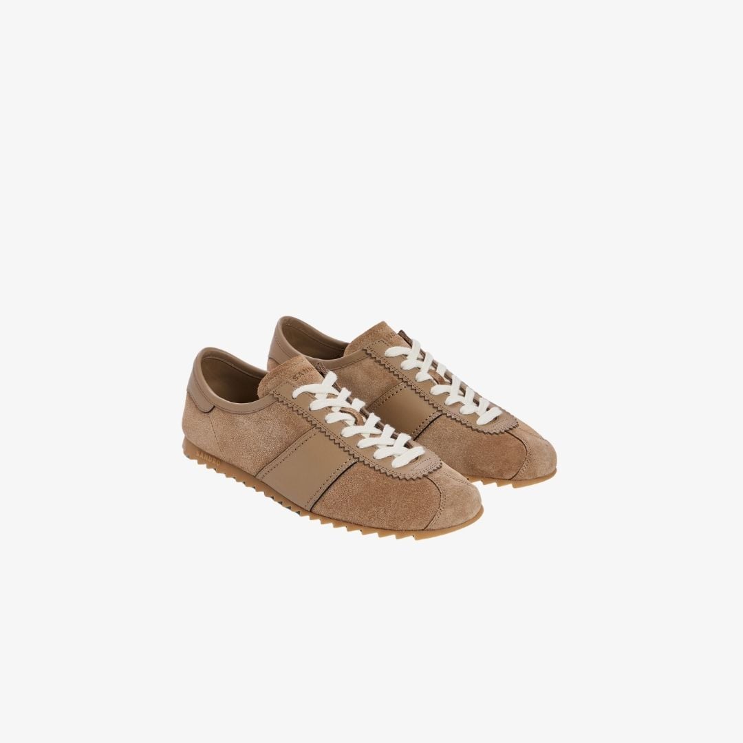 Giày thể thao phối da suede