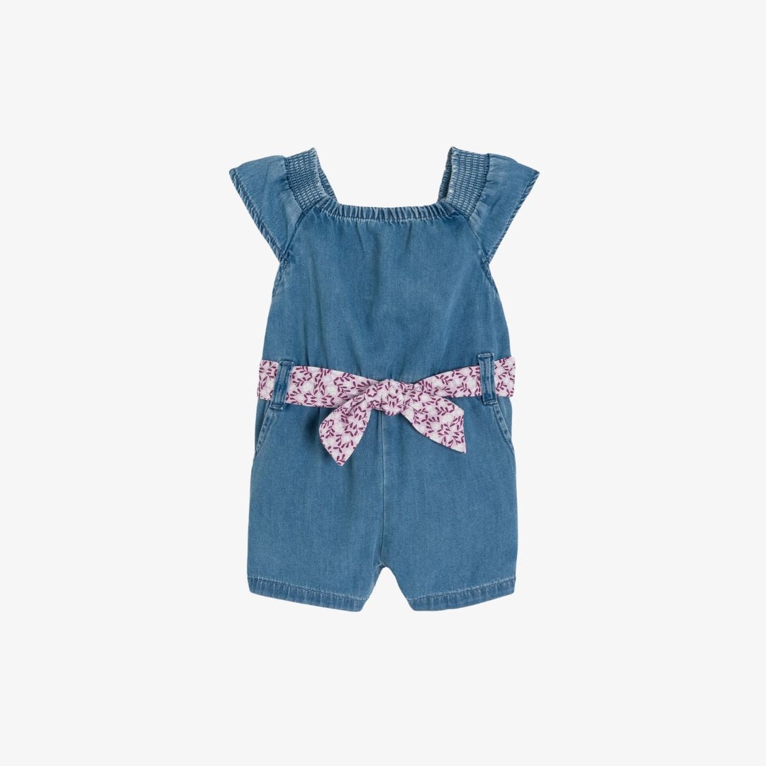 Bộ liền thân ngắn cotton tencel
